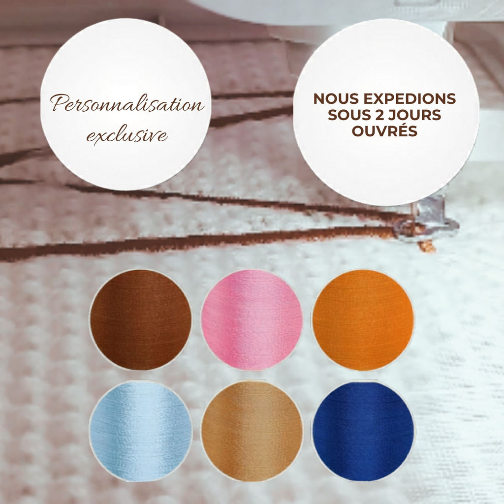 Couverture Bébé Personnalisée Prénom Brodé Tricot