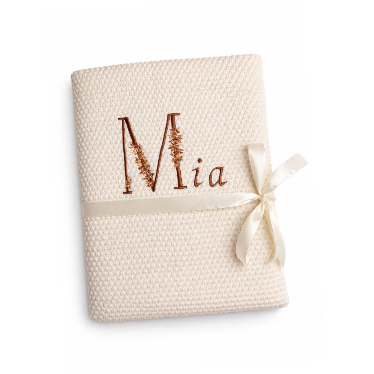 Couverture Bébé Personnalisée Prénom Brodé Tricot